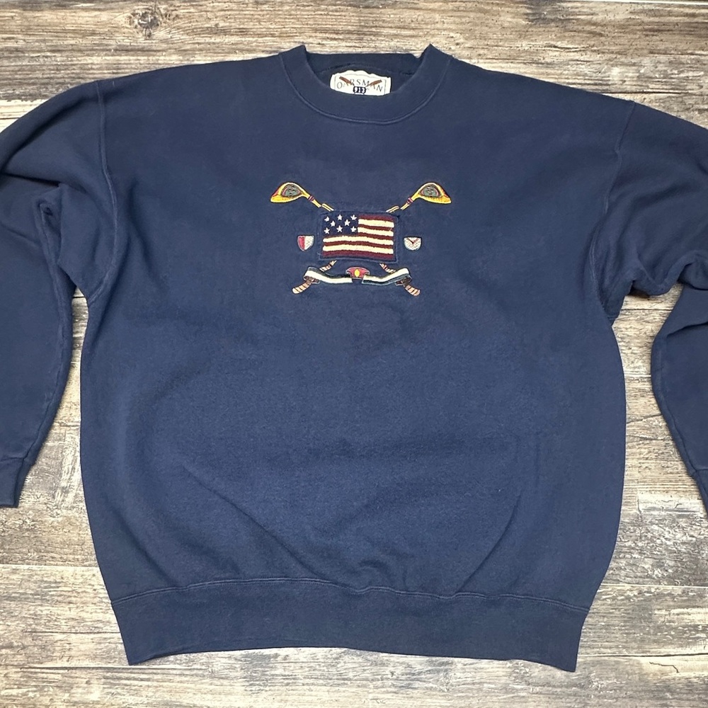 Vintage Oarsman Crewneck - 913 Lacrosse Crewneck USA Made Men’s Large - GUC